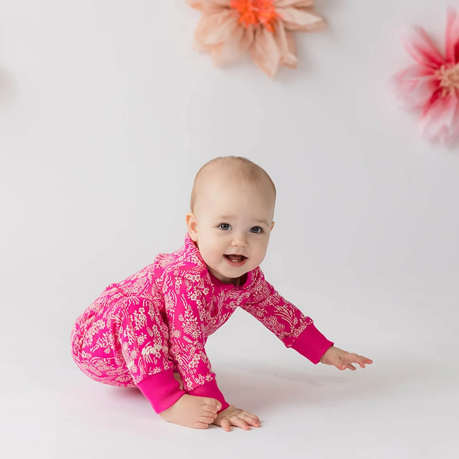 100% Organic Cotton One-piece Baby Pajamas