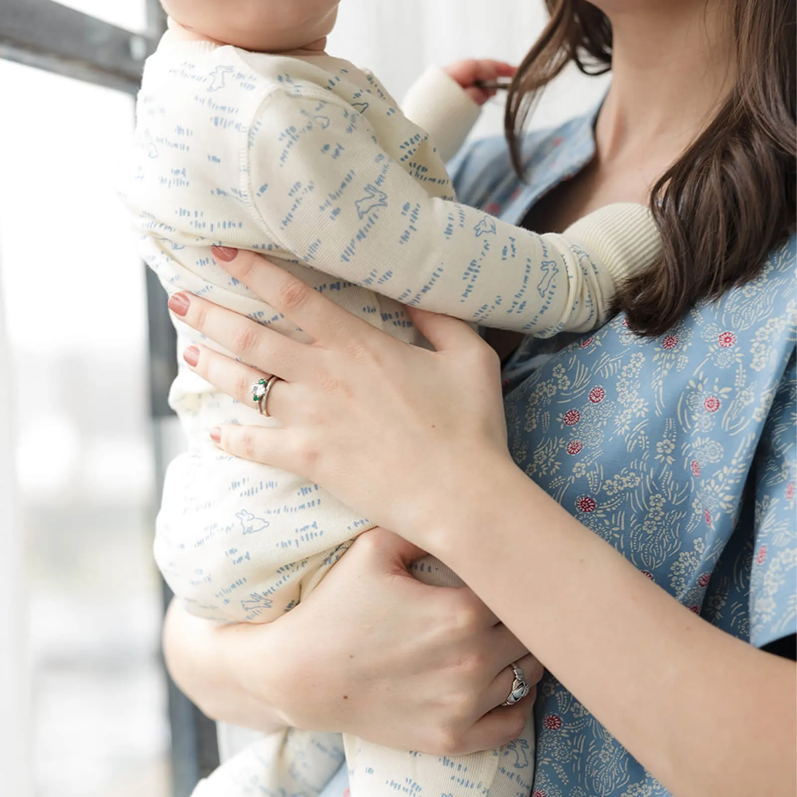 100% Organic Cotton One-piece Baby Pajamas