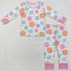 Baby Girls Pajamas Colorful Stars Bamboo Pajamas Sets GLP1694