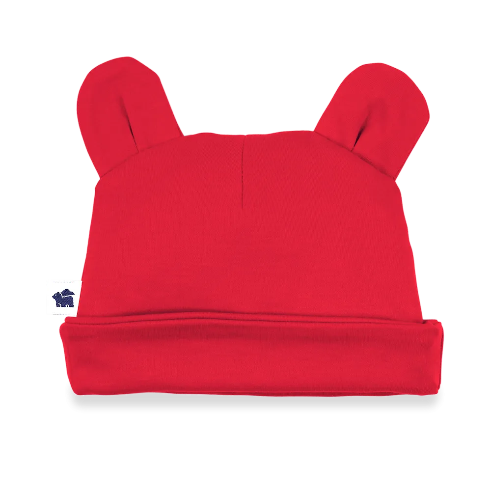 Bear Ear Hat - Red