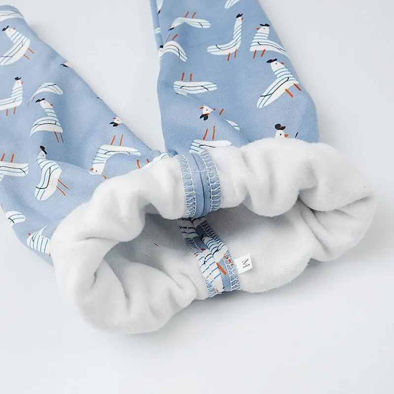Children Clothing 2018 New Autumn Winter Girls Boys Plush underwear warm Christmas Outfit Kids Clothes Sets Child Pajamas Sets
