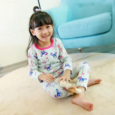 Children Clothing 2018 New Autumn Winter Girls Boys Plush underwear warm Christmas Outfit Kids Clothes Sets Child Pajamas Sets