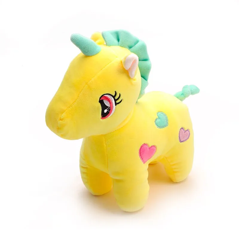 Cute 25cm plush toy unicorn soft doll soft animal pajamas unicorn hug soothing pillow to sleep to give gifts to children