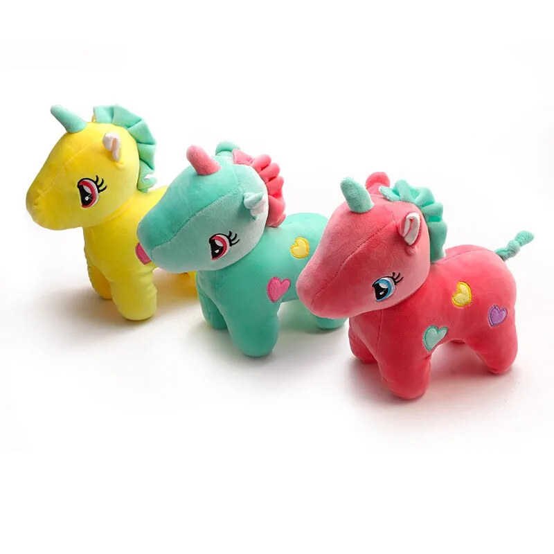 Cute 25cm plush toy unicorn soft doll soft animal pajamas unicorn hug soothing pillow to sleep to give gifts to children
