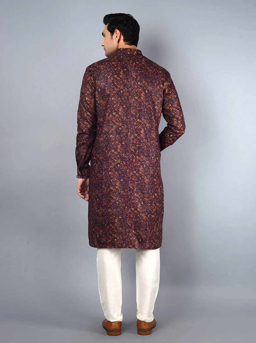 Deep Violet Kurta Set | TULA