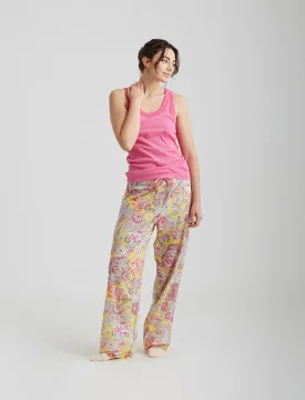 Ella Cotton Sateen Pant Lemon Zest