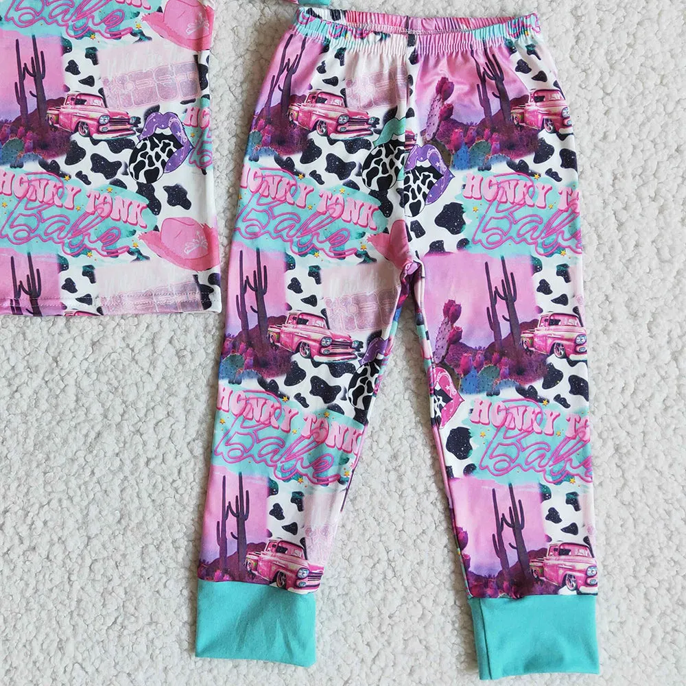 Fashion Kids Clothes Girls Pajamas Set Wholesale Baby Girl Sleepwear Outfit E11-4