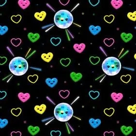 Hey Bear Sensory X Soul Baby Disco Hearts - Triple Layer  Blanket -  50"x 50"
