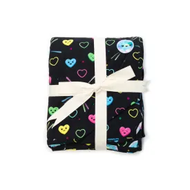 Hey Bear Sensory X Soul Baby Disco Hearts - Triple Layer  Blanket -  50"x 50"