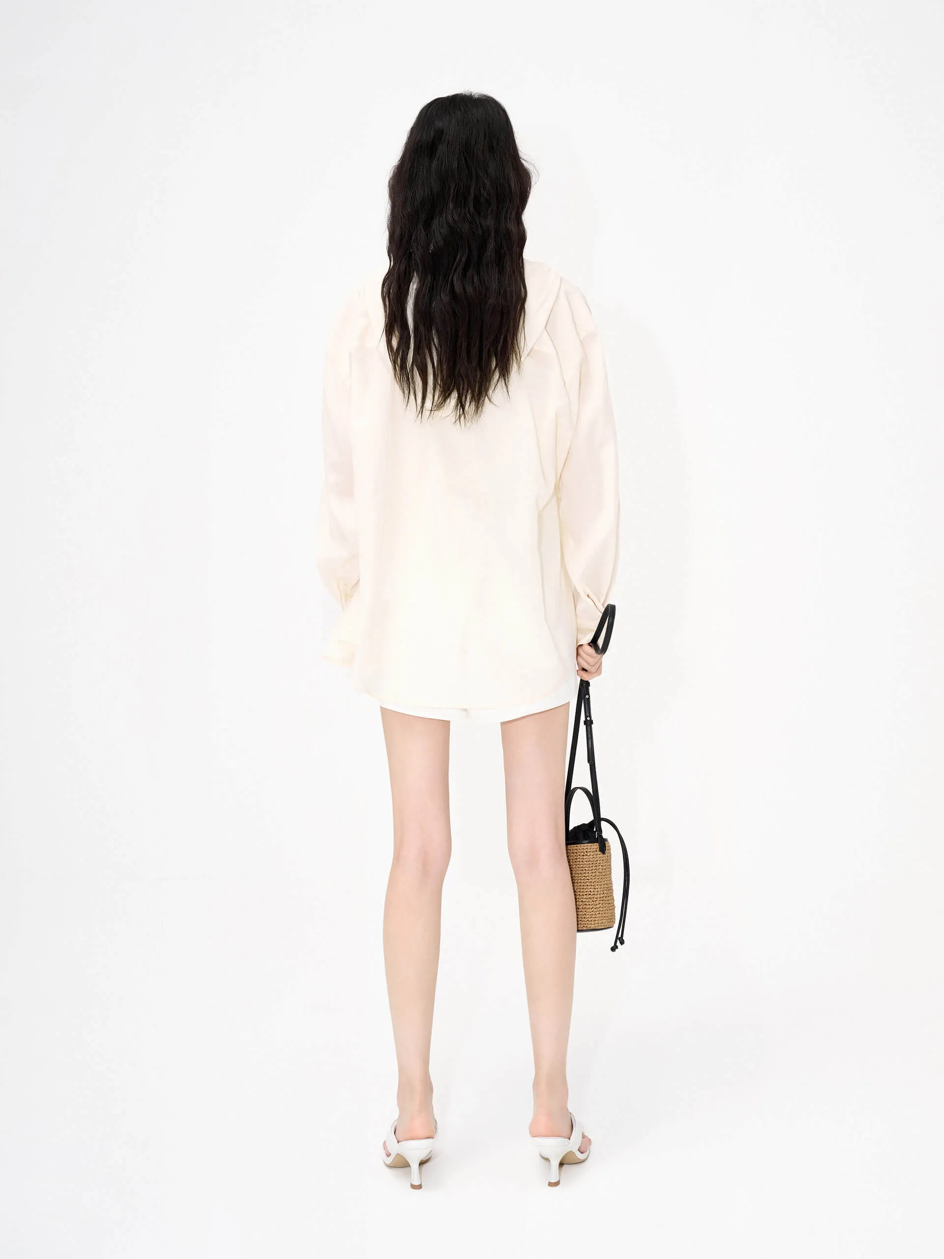 Hooded Relaxed Fit Shirt