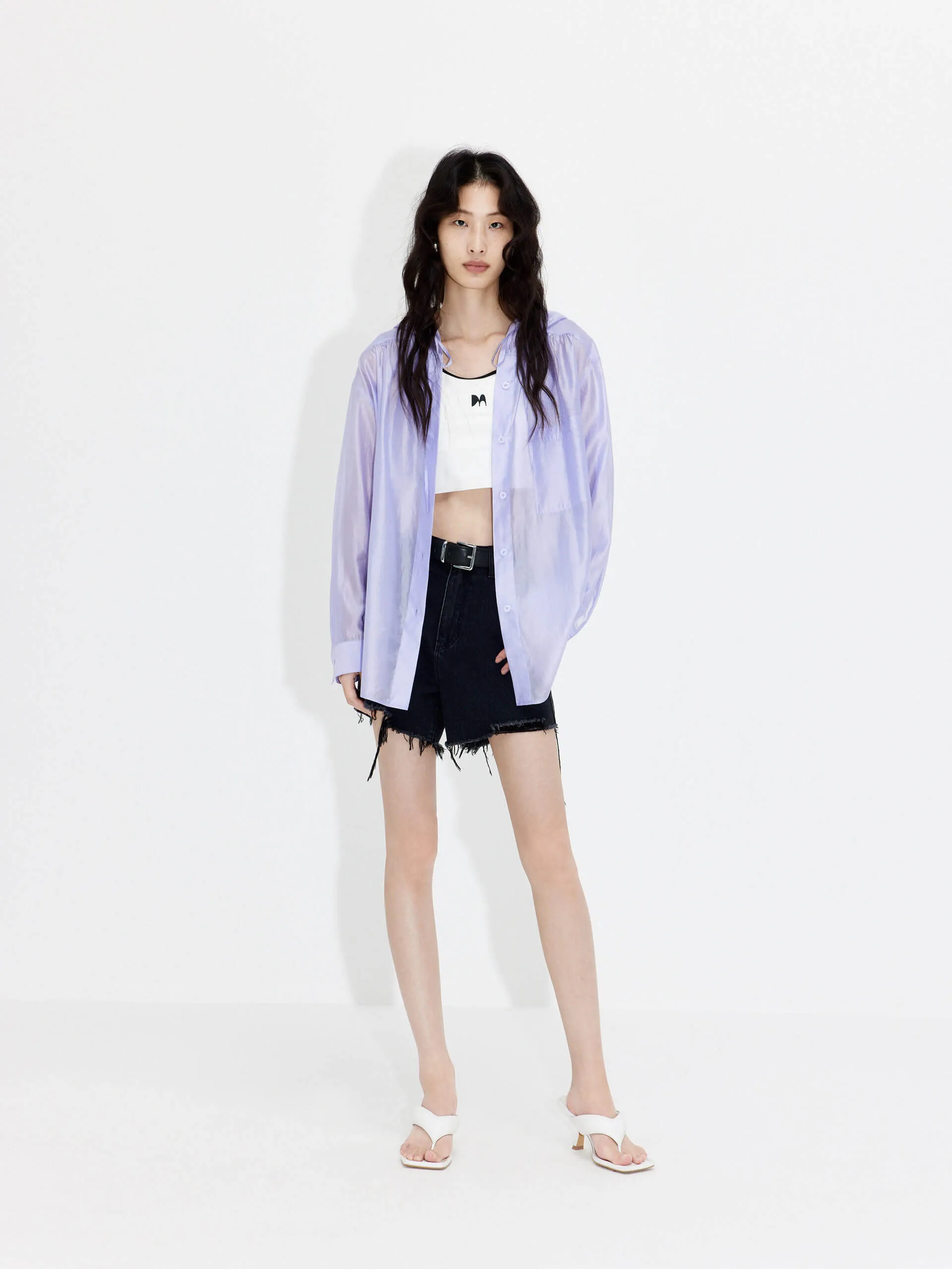 Hooded Relaxed Fit Shirt
