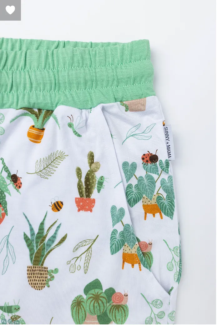 Houseplant Galore Mom Joggers In Snow