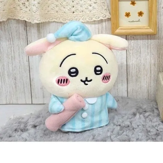 Japan ChiiKawa Pajamas Party | ChiiKawa Hachiware Usagi - Mini Plush Doll 10cm Keychain