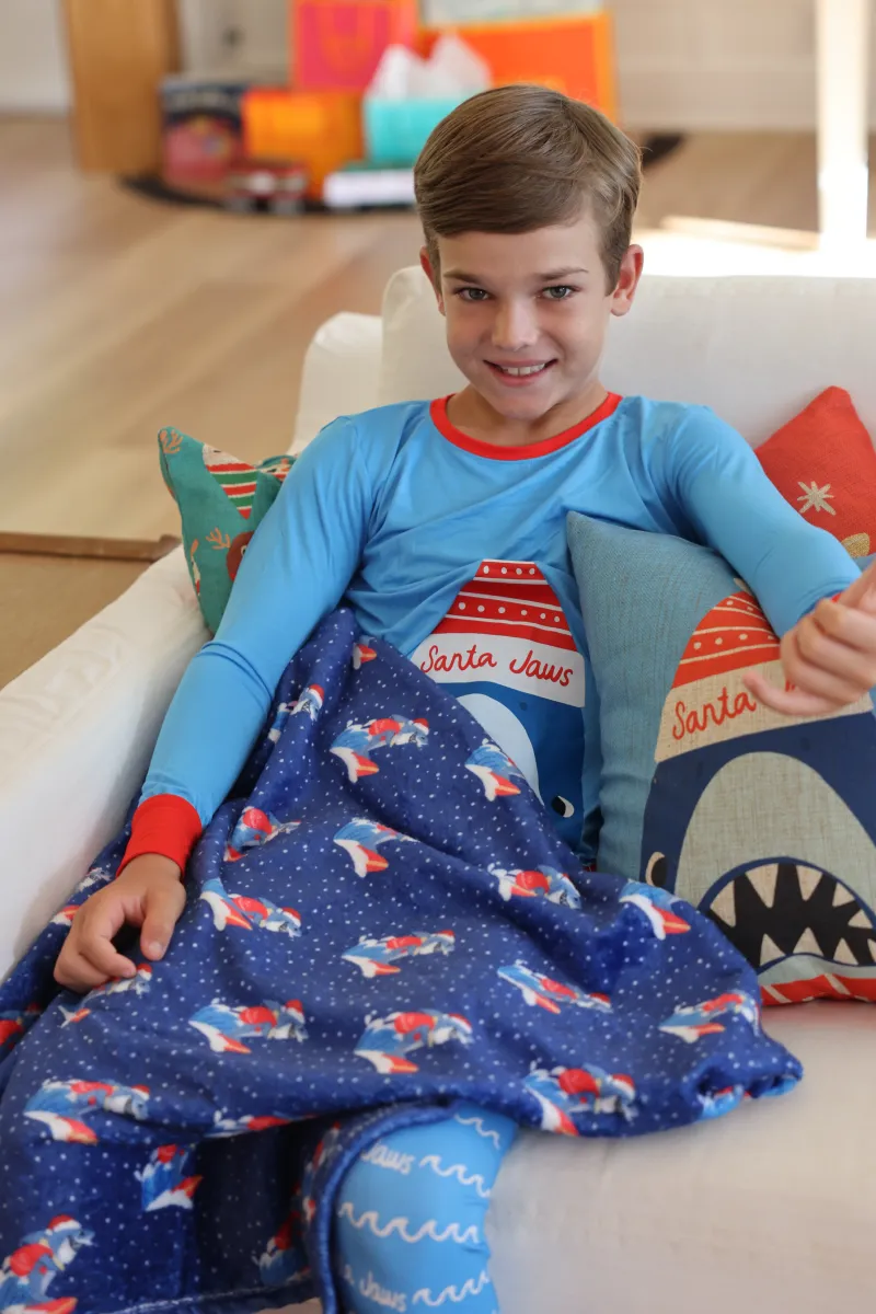 Kids Pajama Set, Santa Jaws