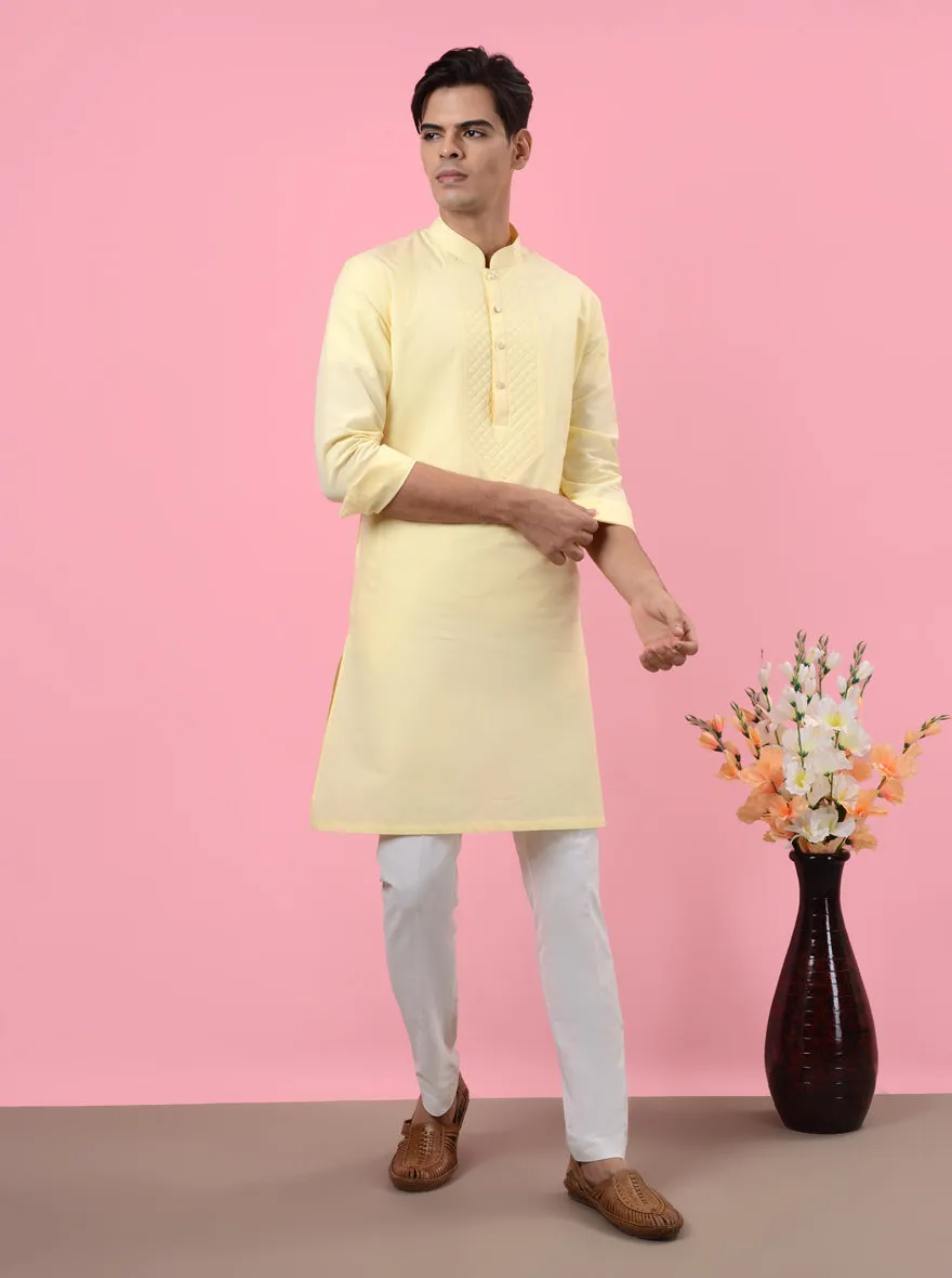 Lemon Yellow Kurta Pajama | TULA