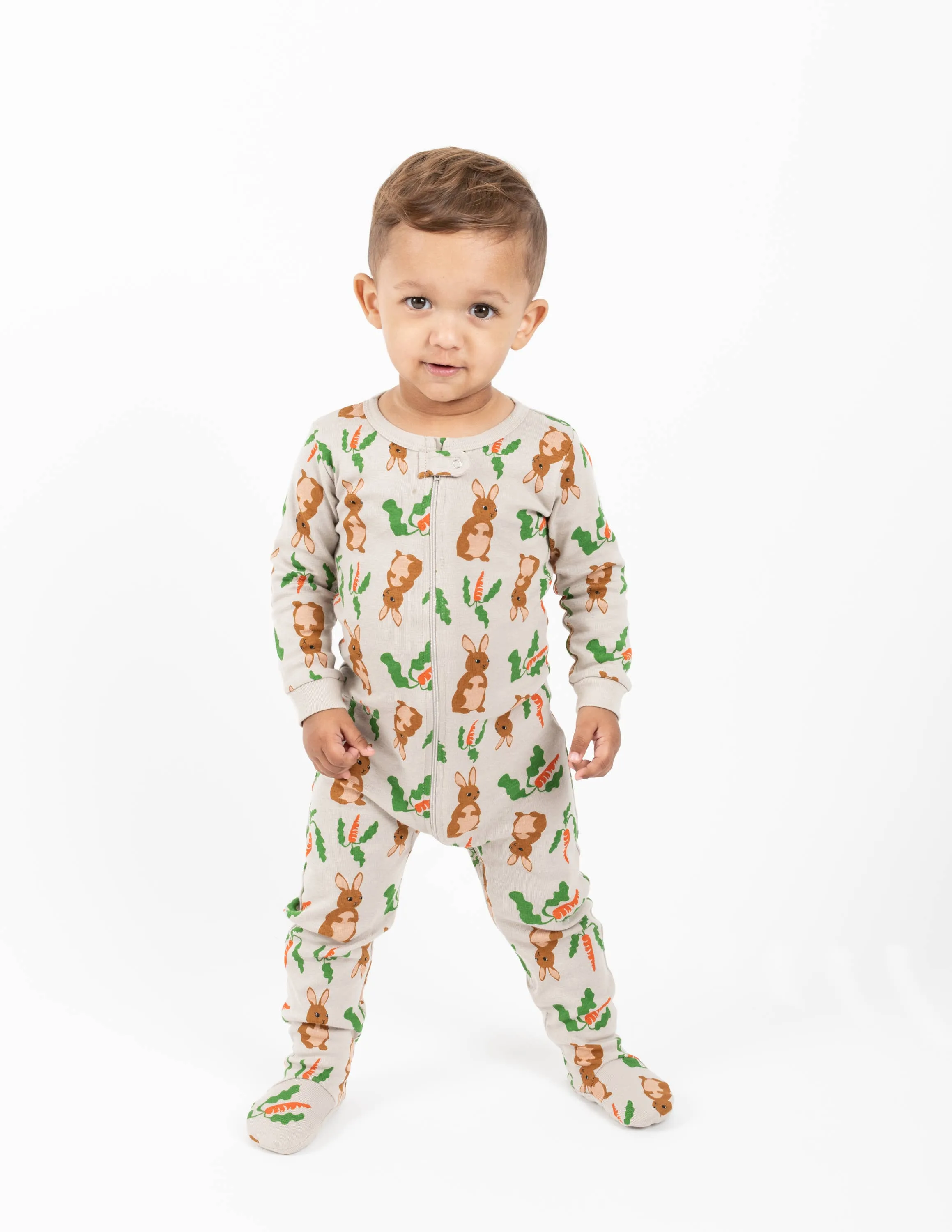 Leveret Pajamas - Kids Baby Footed Bunny Rabbit Pajamas for Easter
