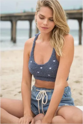 Love Me Knit Heart Crop Top