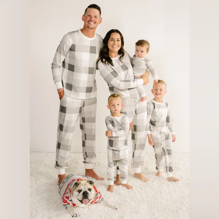 Men's Jogger Pajama Set - Fireside Plaid