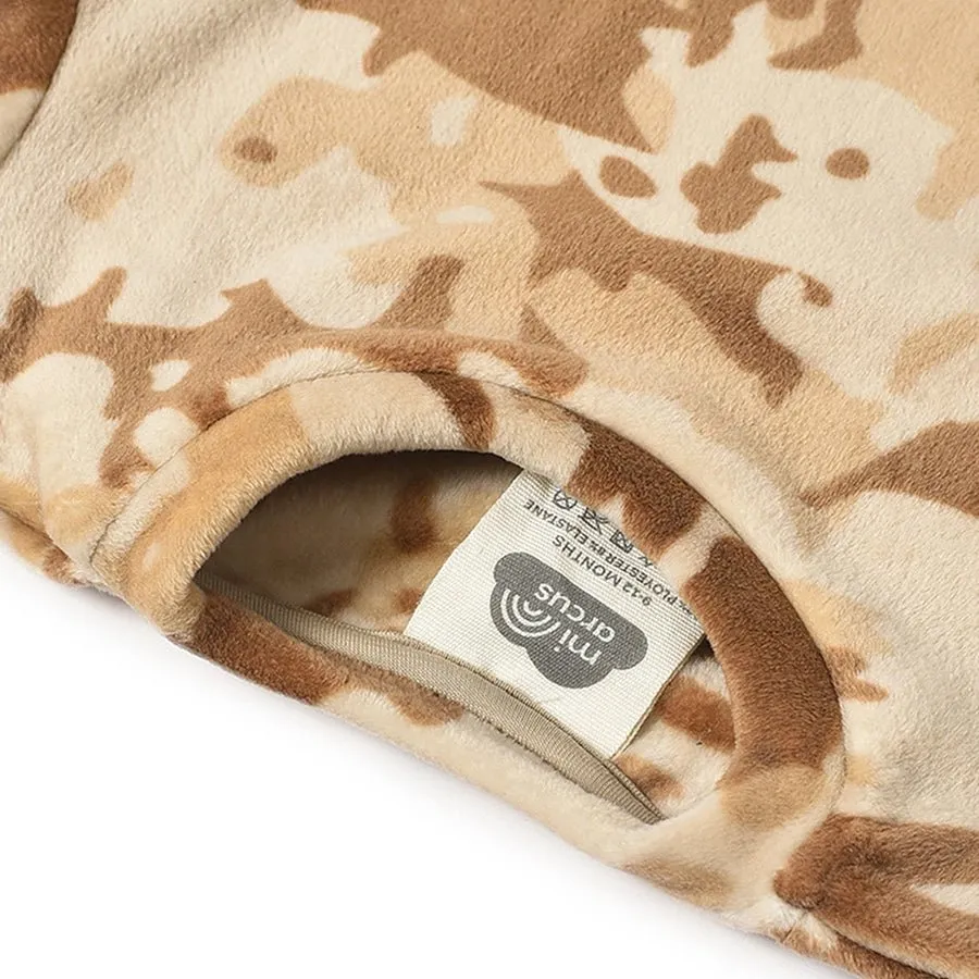 Misty Cream Sweatshirt with Pajama set