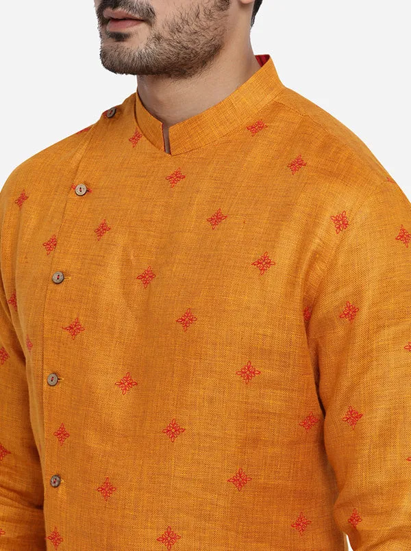 Mustard Orange Kurta Set | TULA