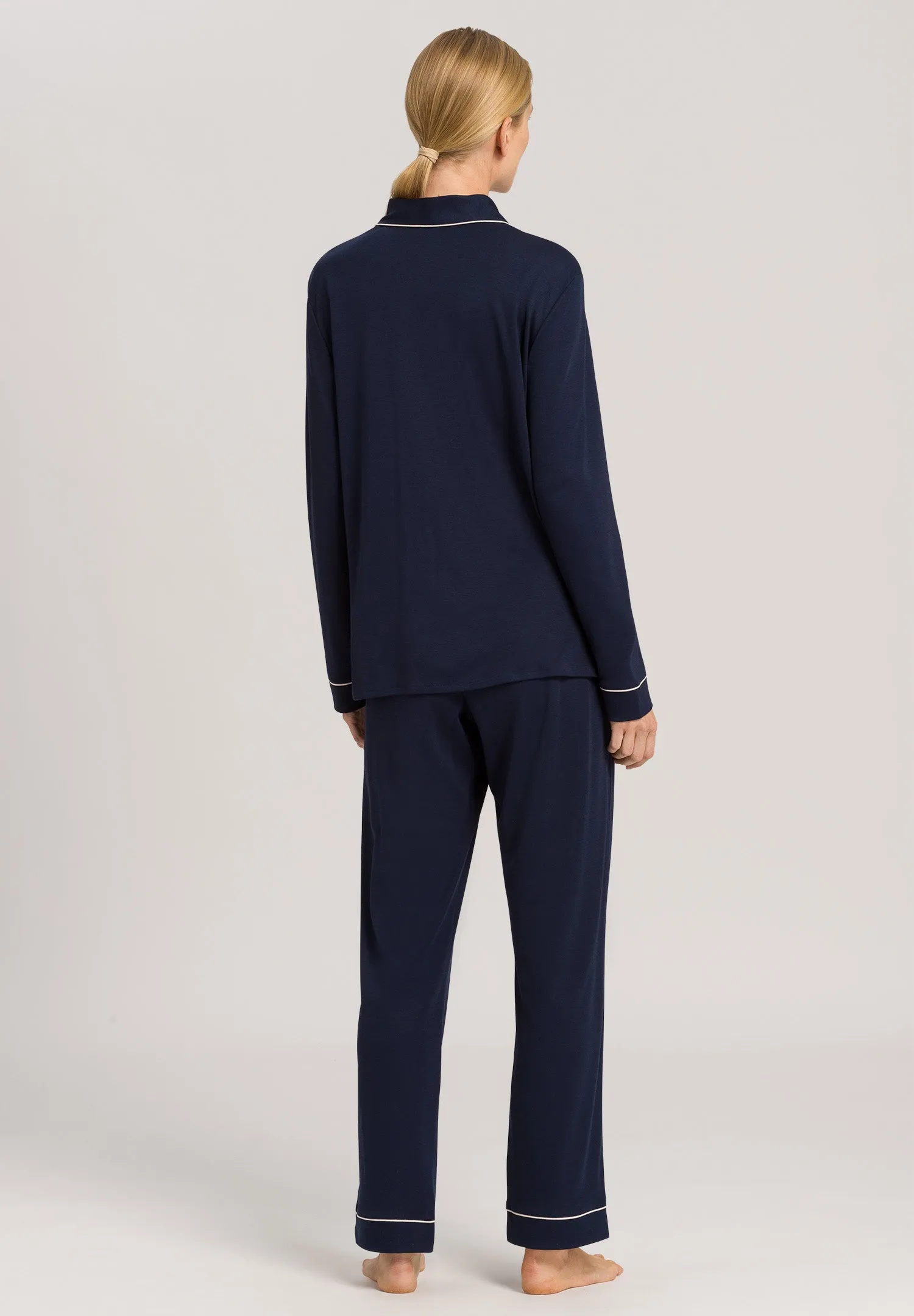 Natural Comfort Long Sleeve Pajama Set | Deep Navy 77966-1610