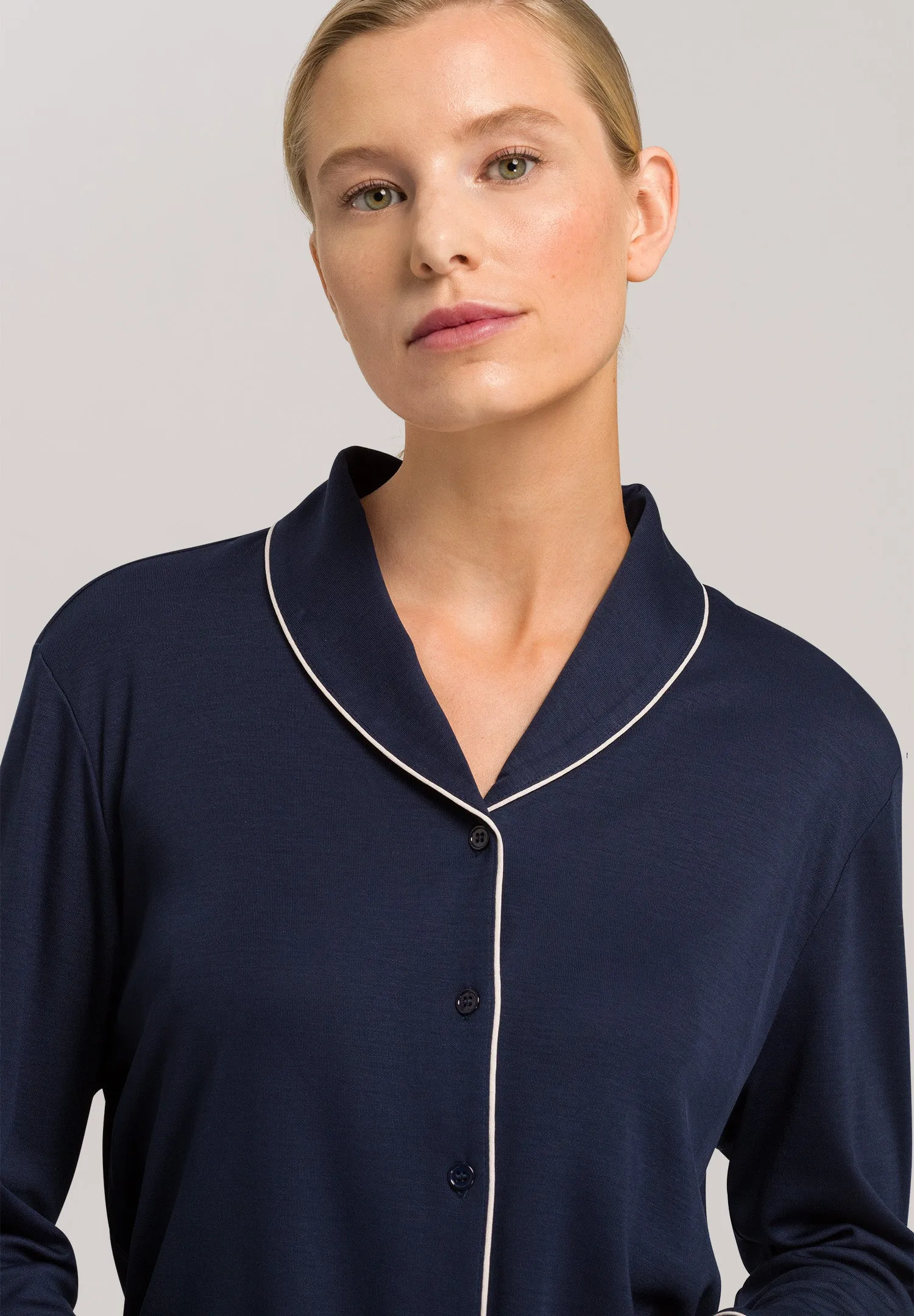 Natural Comfort Long Sleeve Pajama Set | Deep Navy 77966-1610