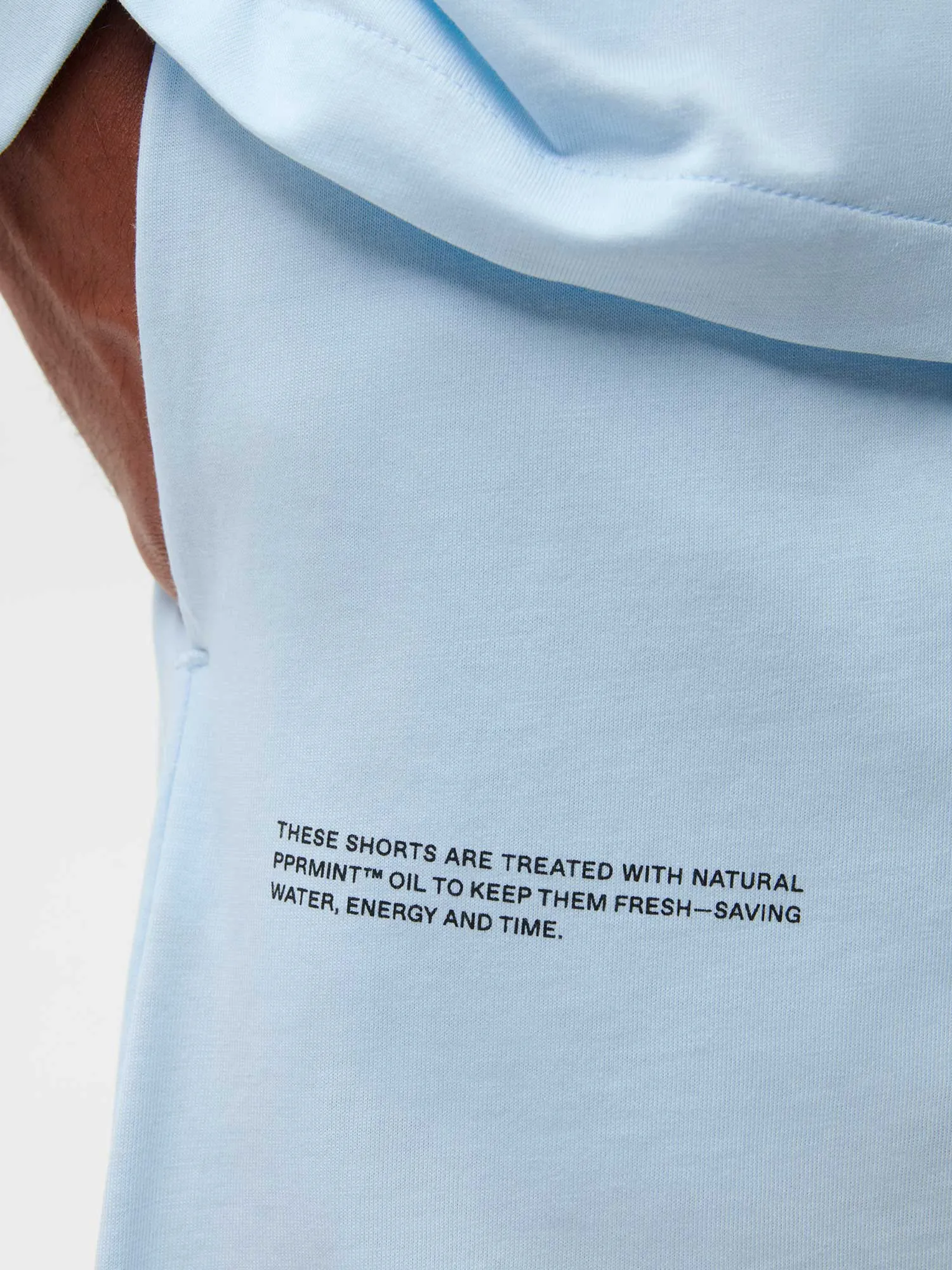Organic Cotton Pajama Loose Shorts—moonstone blue
