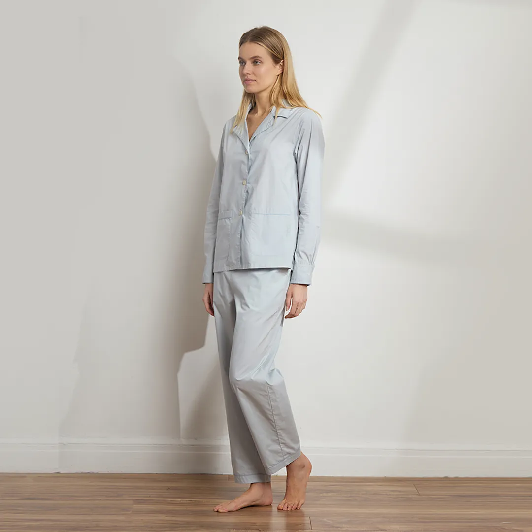 Organic Cotton Poplin Long PJ Set
