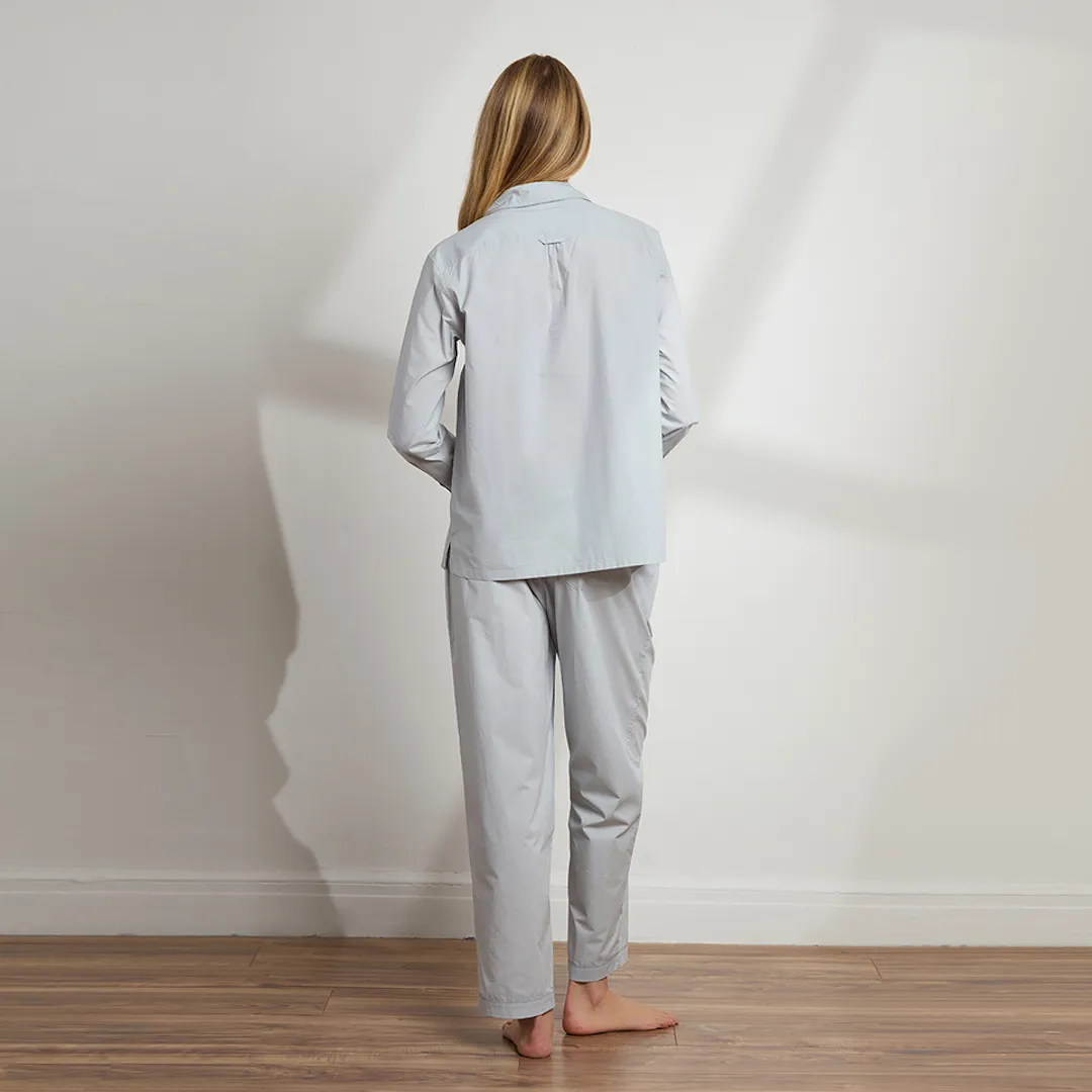 Organic Cotton Poplin Long PJ Set