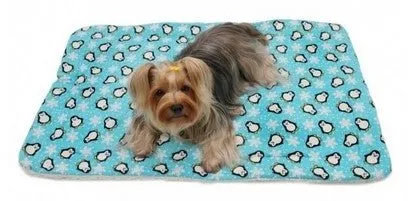 Penguins & Snowflakes Flannel-Ultra-Plush Blanket - Turquoise