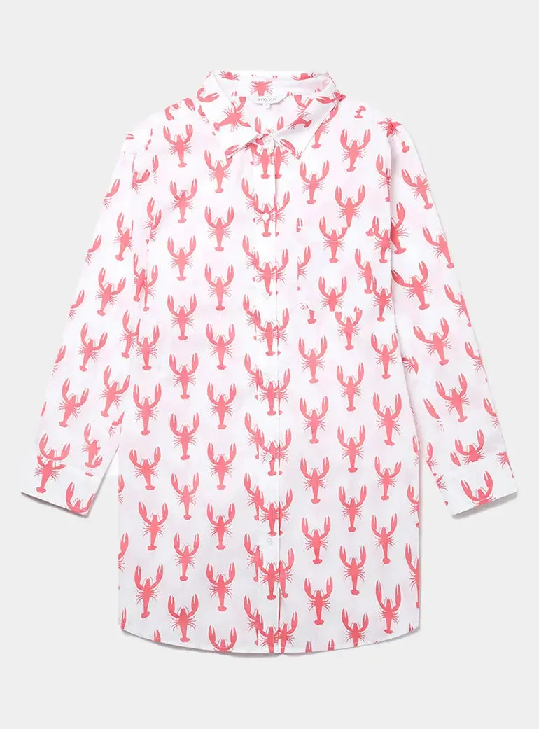 Red Lobster Women's Organic Cotton Nightshirt