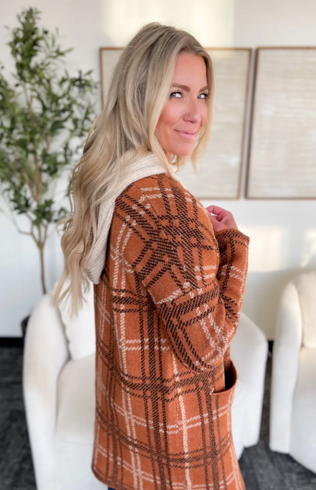 Sabrina Open Front Knit Cardigan
