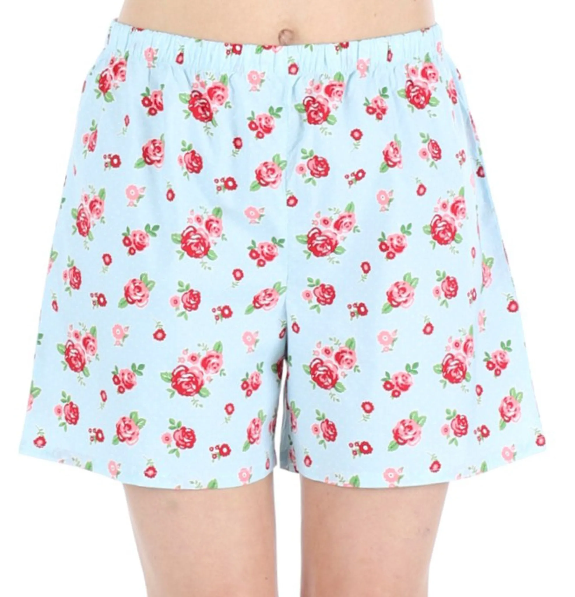Sleepyheads Women's Sleepwear Cotton Short Sleeve Button-Up Top and Shorts Pajama Set