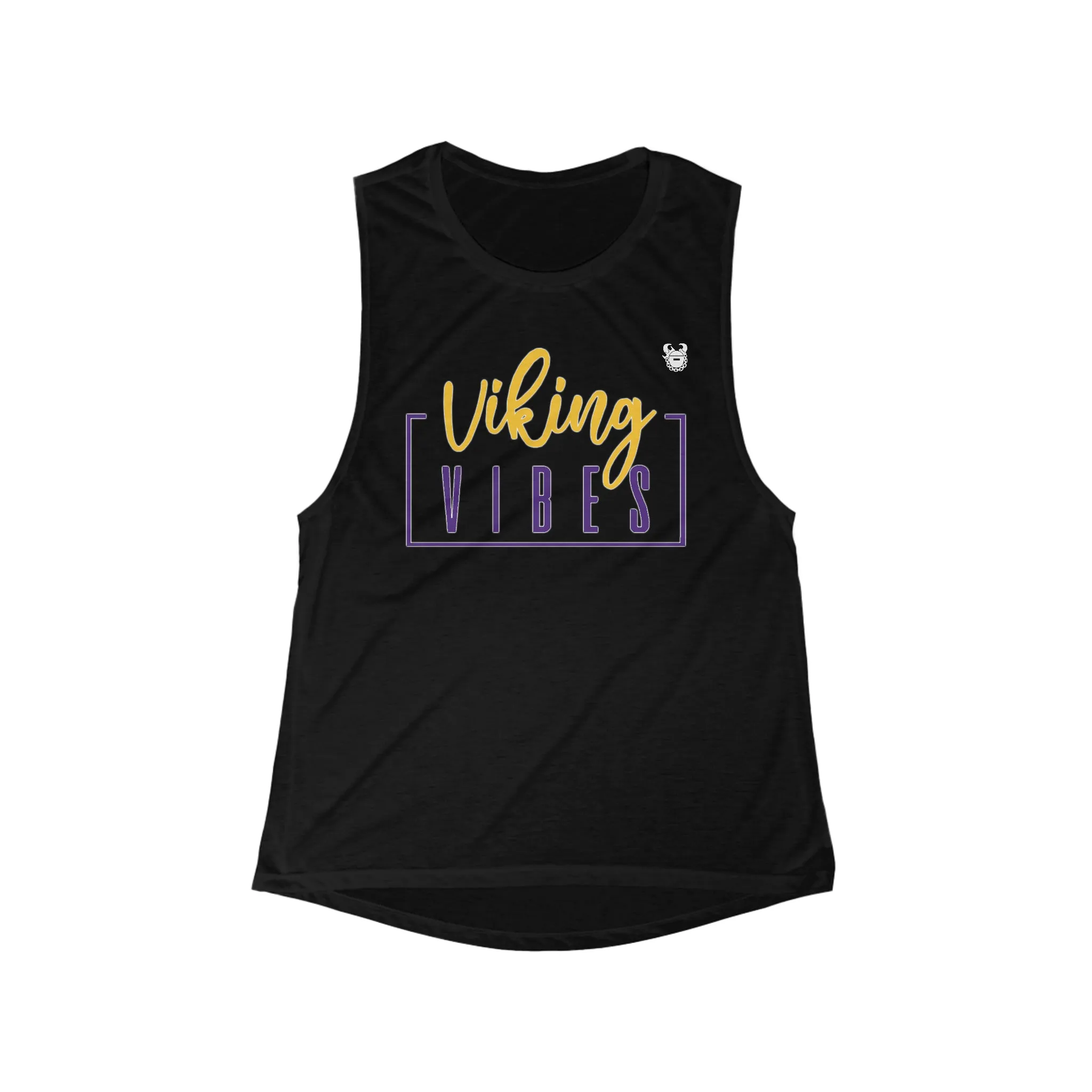 Women's Flowy Scoop Muscle Tank - Vibes